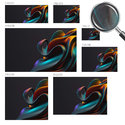 Fotomural decorativo para cabecero de cama Remolino colorido