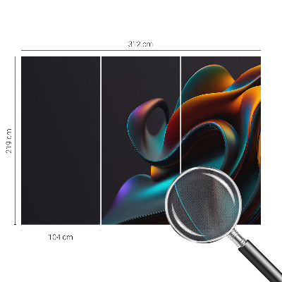 Fotomural decorativo para cabecero de cama con un remolino colorido