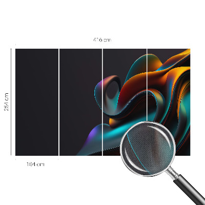 Fotomural decorativo para cabecero de cama Remolino colorido