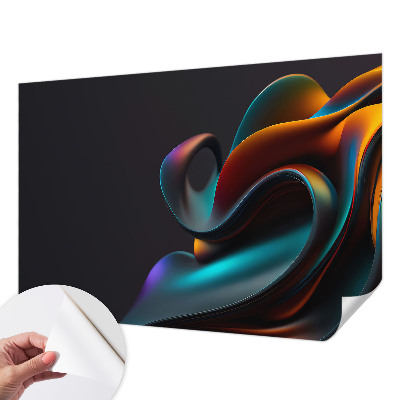 Fotomural decorativo para cabecero de cama Remolino colorido