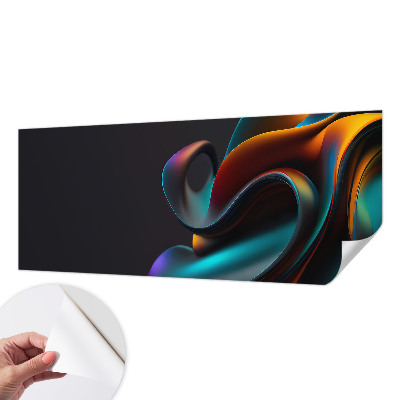 Fotomural decorativo para cabecero de cama con un remolino colorido
