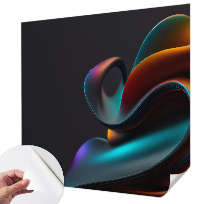 Fotomural decorativo para cabecero de cama con un remolino colorido