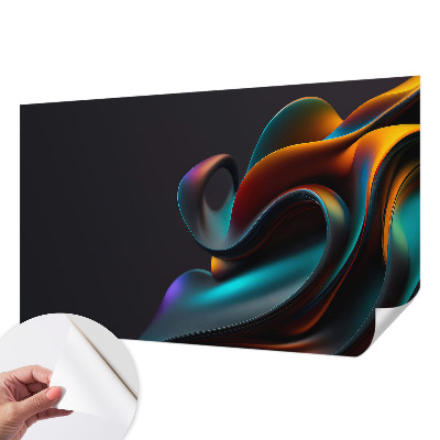 Fotomural decorativo para cabecero de cama con un remolino colorido