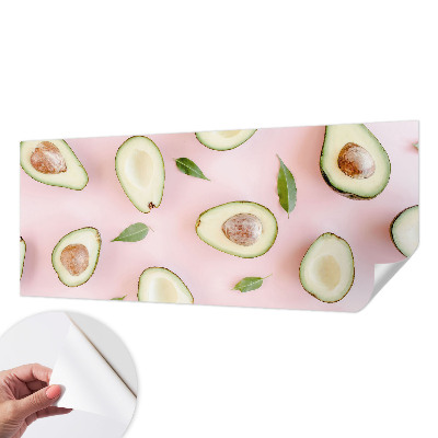 Papel mural con patrón decorativo con motivo de aguacate