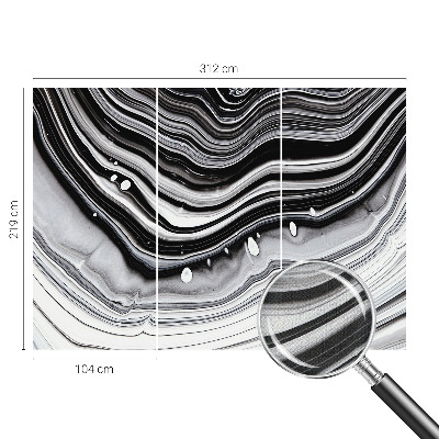 Papel mural texturado decorativo con diseño de ondas ópticas