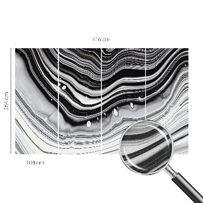 Papel mural texturado decorativo con diseño de ondas ópticas