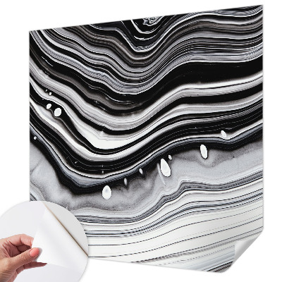 Papel mural texturado decorativo con diseño de ondas ópticas