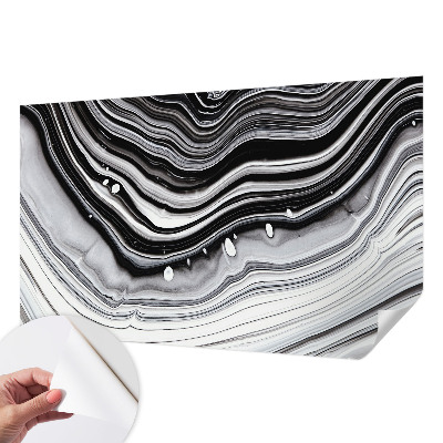 Papel mural texturado decorativo con diseño de ondas ópticas
