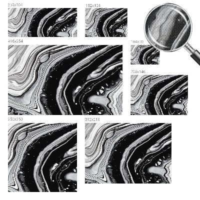 Papel mural con patrón decorativo Ondas monocromáticas