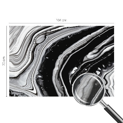 Papel mural con patrón decorativo Ondas monocromáticas