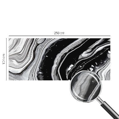 Papel mural con patrón decorativo Ondas monocromáticas