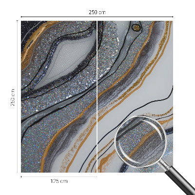 Fotomural decorativo para cabecero de cama Olas de piedra