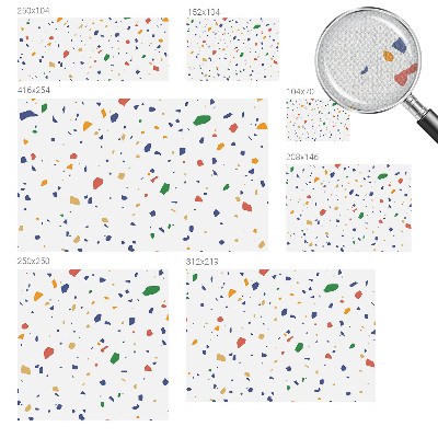 Fotomural decorativo para cabecero de cama piezas de arcoíris