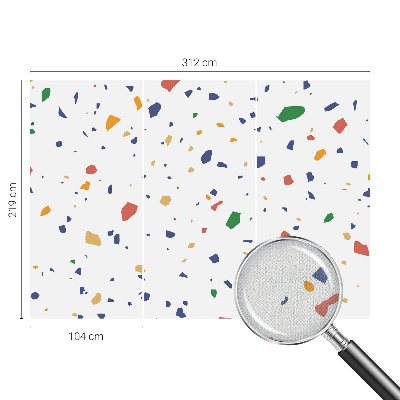 Fotomural decorativo para cabecero de cama piezas de arcoíris