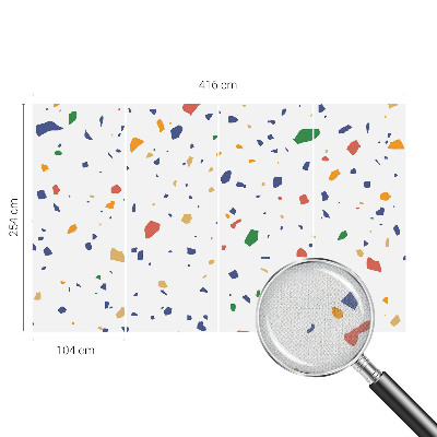 Fotomural decorativo para cabecero de cama piezas de arcoíris