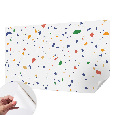 Fotomural decorativo para cabecero de cama piezas de arcoíris