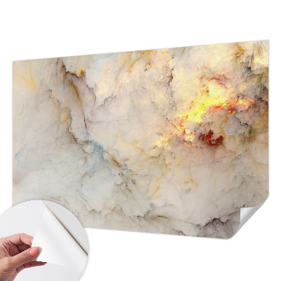 Papel mural con patrón decorativo con un paisaje colorido