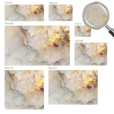 Papel mural con patrón decorativo Paisaje colorido