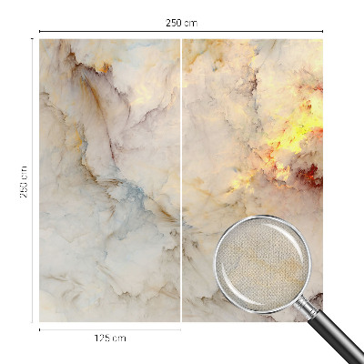 Papel mural con patrón decorativo Paisaje colorido