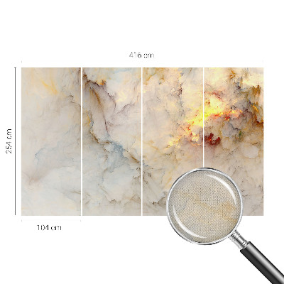 Papel mural con patrón decorativo Paisaje colorido