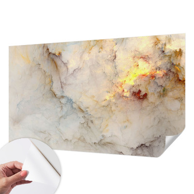 Papel mural con patrón decorativo con un paisaje colorido