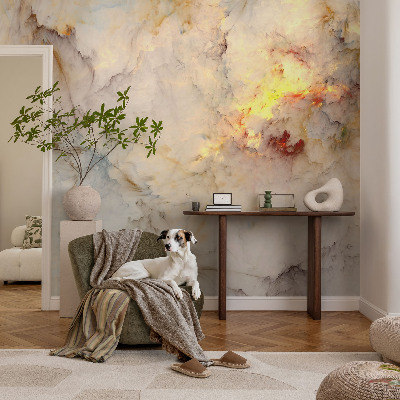 Papel mural con patrón decorativo Paisaje colorido