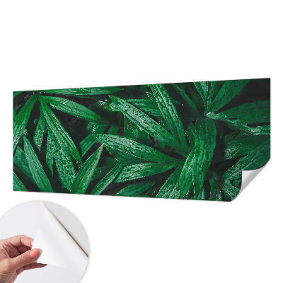 Mural de pared con estampado hermoso con motivo de vegetación natural