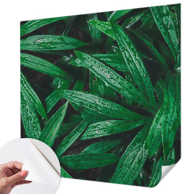 Mural de pared con estampado hermoso con motivo de vegetación natural