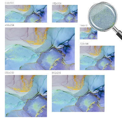 Fotomural decorativo para cabecero de cama Formas de acuarela