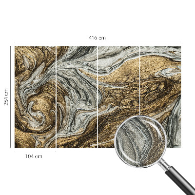 Papel mural texturado decorativo Remolinos abstractos