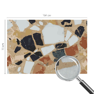 Mural de pared con estampado hermoso Piedras rústicas