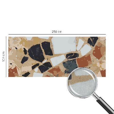 Mural de pared con estampado hermoso con diseño de piedras rústicas