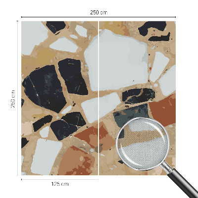 Mural de pared con estampado hermoso Piedras rústicas