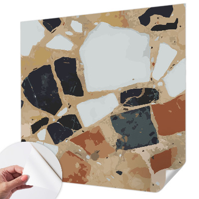 Mural de pared con estampado hermoso Piedras rústicas