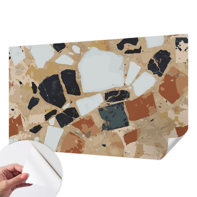 Mural de pared con estampado hermoso Piedras rústicas