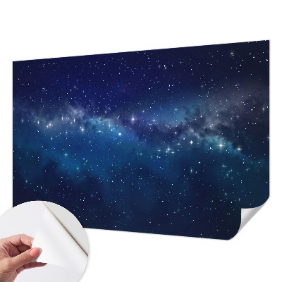Fotomural decorativo para cabecero de cama con diseño 'Noche estrellada'
