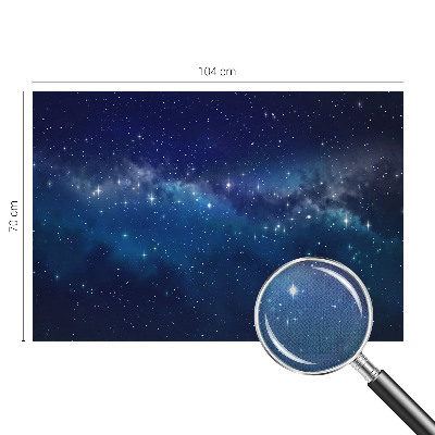 Fotomural decorativo para cabecero de cama Noche estrellada