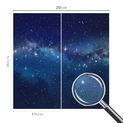 Fotomural decorativo para cabecero de cama Noche estrellada
