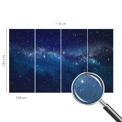 Fotomural decorativo para cabecero de cama Noche estrellada