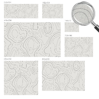 Papel mural con patrón decorativo Líneas de fluidos