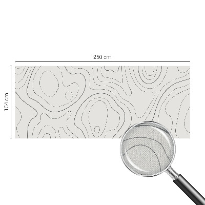 Papel mural con patrón decorativo con diseño de líneas fluidas