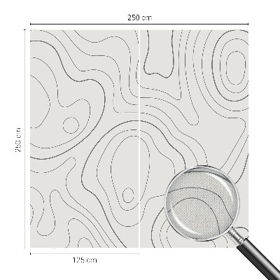 Papel mural con patrón decorativo con diseño de líneas fluidas