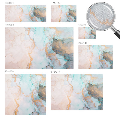 Fotomural decorativo para cabecero de cama olas de acuarela