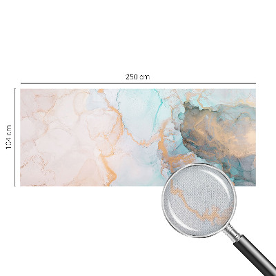 Fotomural decorativo para cabecero de cama con un diseño de olas en acuarela