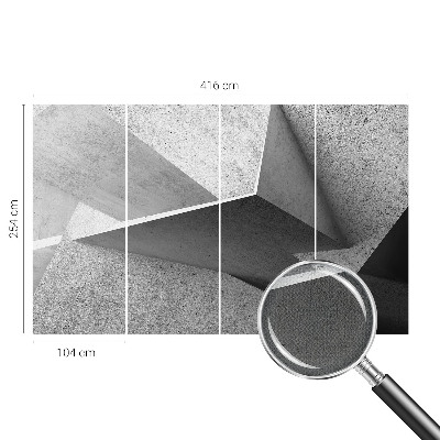 Papel mural texturado decorativo Estructuras geométricas