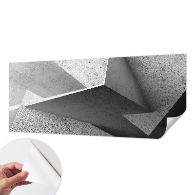 Papel mural texturado decorativo con motivos de estructuras geométricas