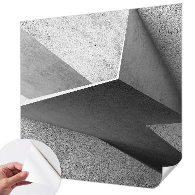 Papel mural texturado decorativo con motivos de estructuras geométricas