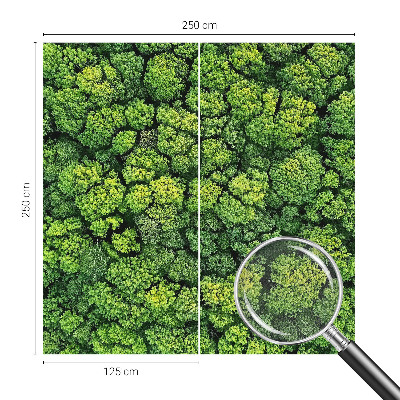 Papel mural con patrón decorativo Panorama del bosque