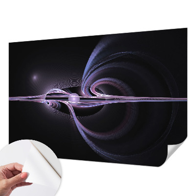 Fotomural decorativo para cabecero de cama con diseño de abstracción cósmica