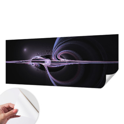 Fotomural decorativo para cabecero de cama con diseño de abstracción cósmica